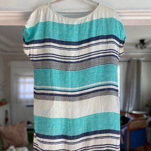 Lou and Grey striped linen dress / coverup